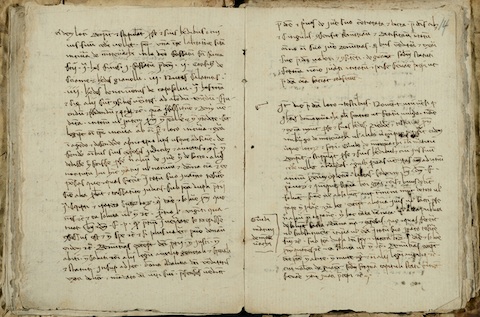 Notarial register of Vigoroso di Paradiso (Archivio di Stato di Firenze, Notarile Antecosimiano 21109, photo by Donato Pineider) 